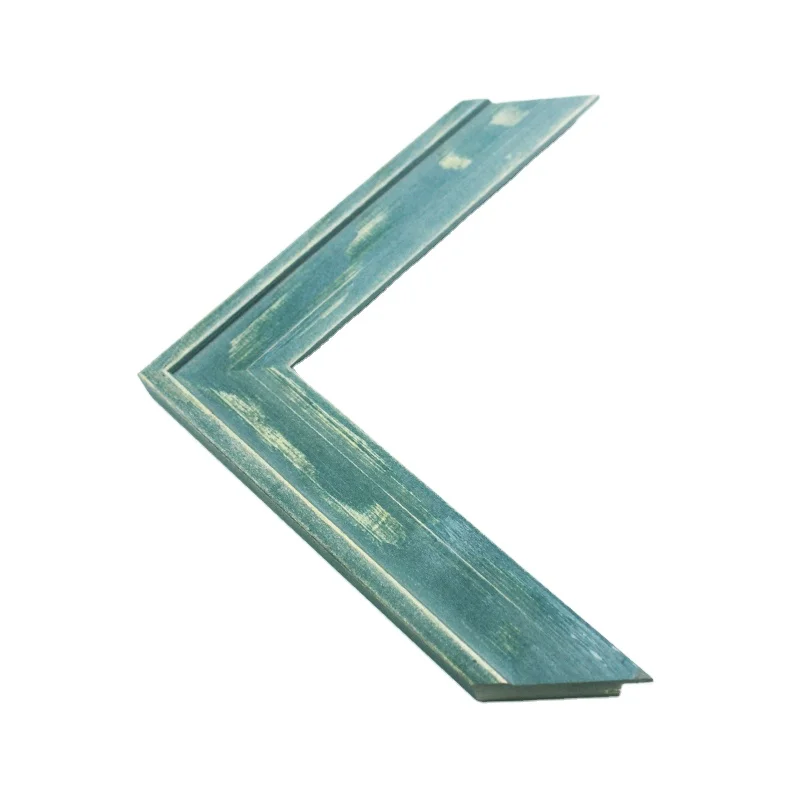 Factory Wholesale Distressed Wood Moulding Rustic Solid Wooden Decorative Picture Photo Frame Moulding