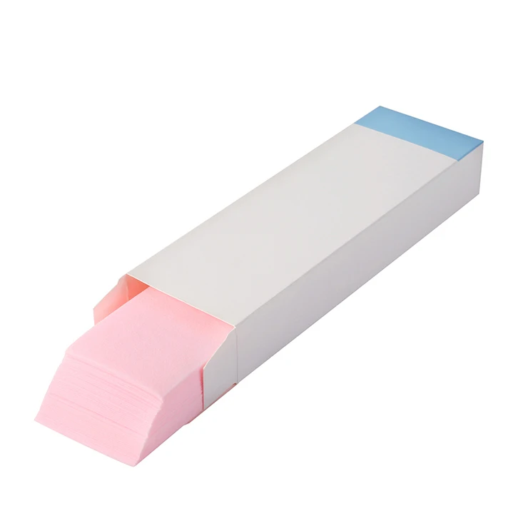 wholesale custom packaging boxes for wax strips travel size thin pink waxing