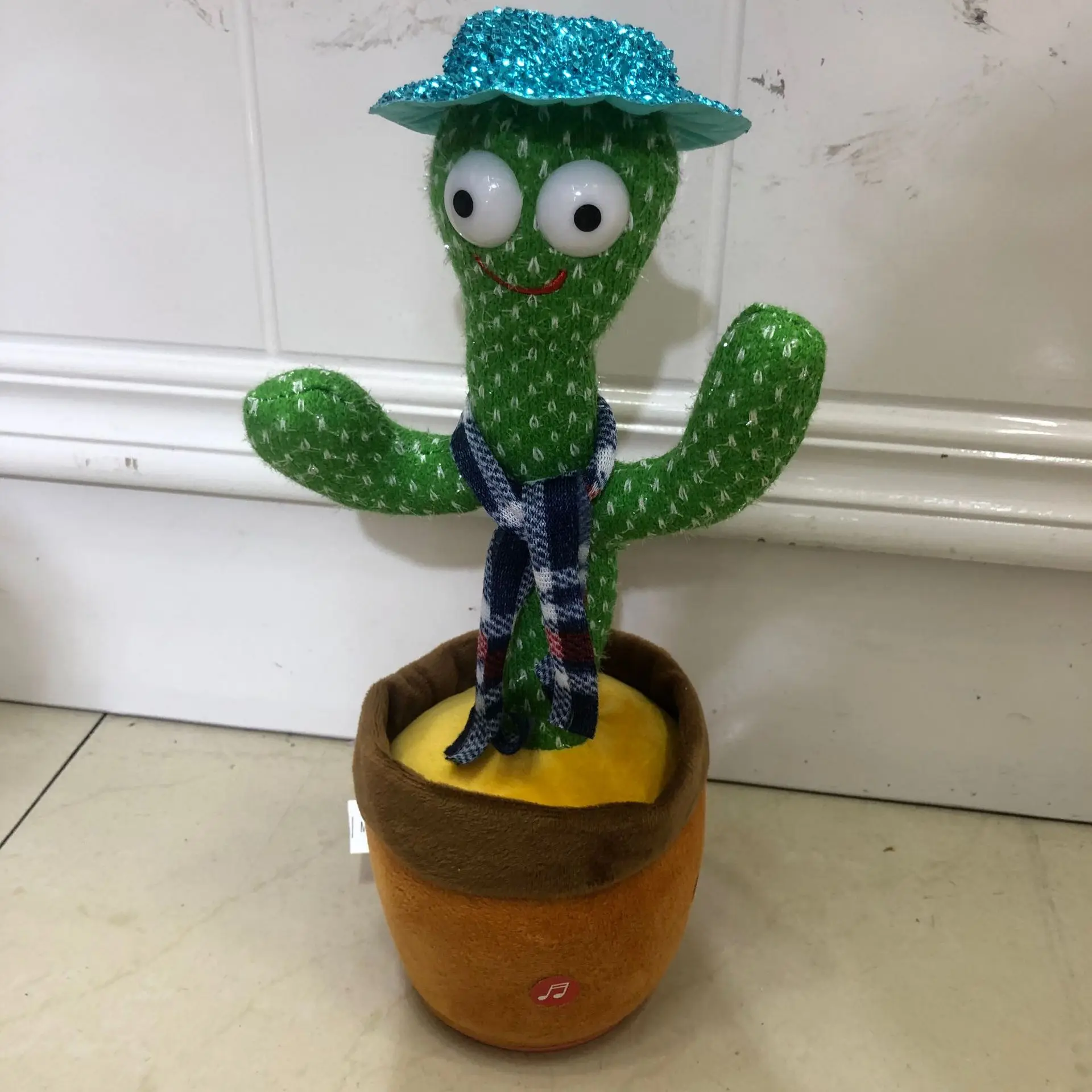 Hot selling singing and dancing learning to speak cactus twisting electric plush toy learning to speak can be recorded toys