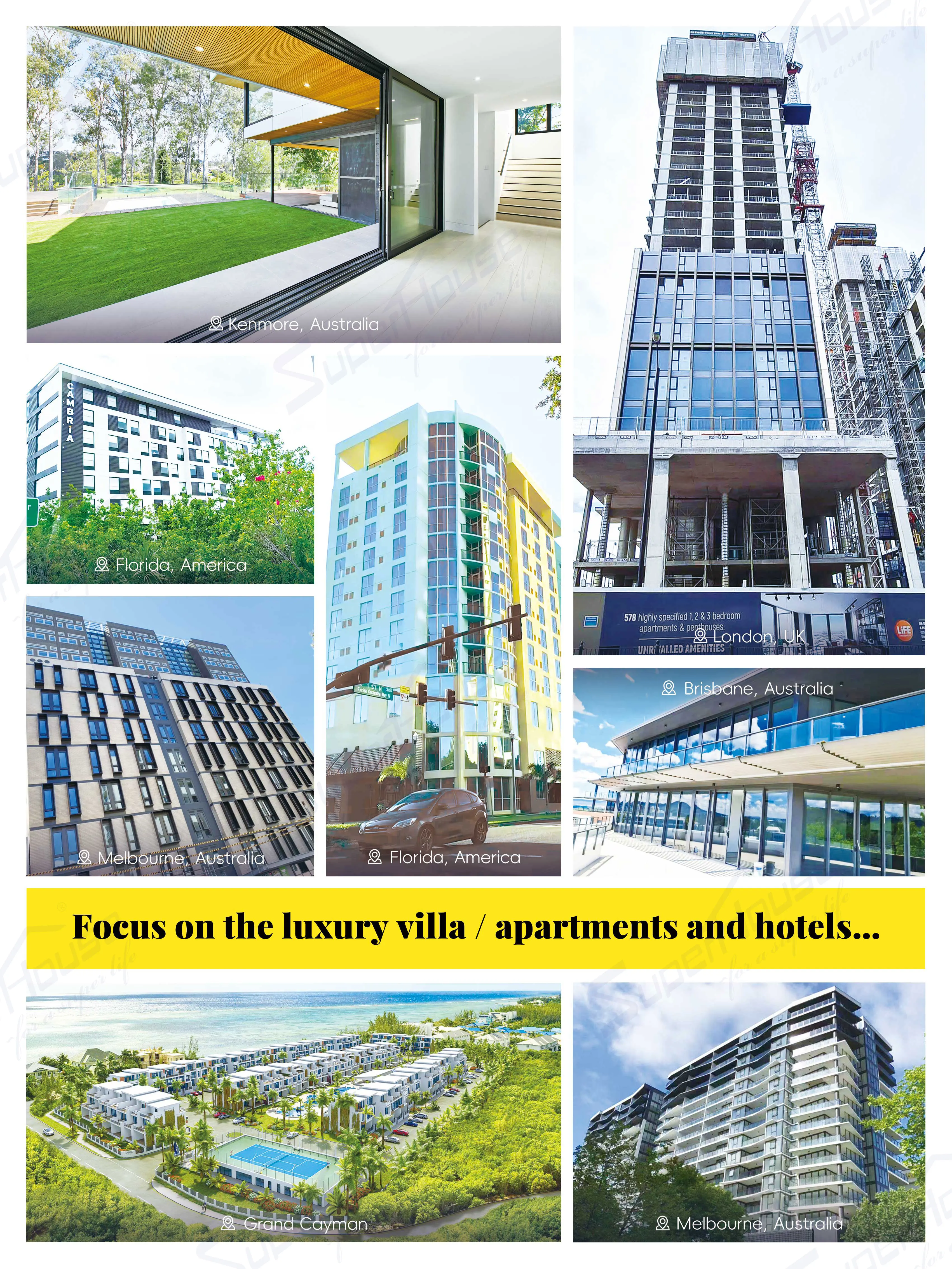 Superhouse NOA NFRC AS2047 Aluminum Big Large Lift Sliding Door Glass Door With German Brand Hardware