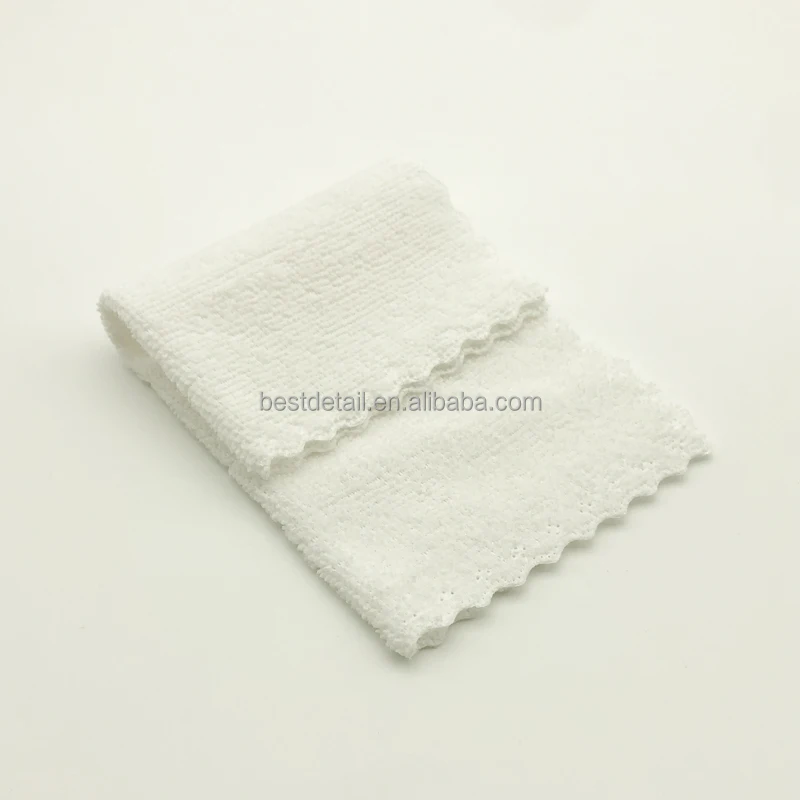 20 pcs in box 180 GSM 23 x 23 cm Edgeless All Purpose Tissue Microfiber Rags Terry Cleaning Cloth for Kitchen Car Wash