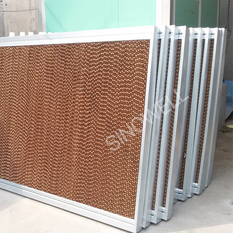 Workshop Cooling System Evaporative Cooling Pad Wet Wall For Greenhouse Powerful Pad-fan Evaporative Cooling System For Industry