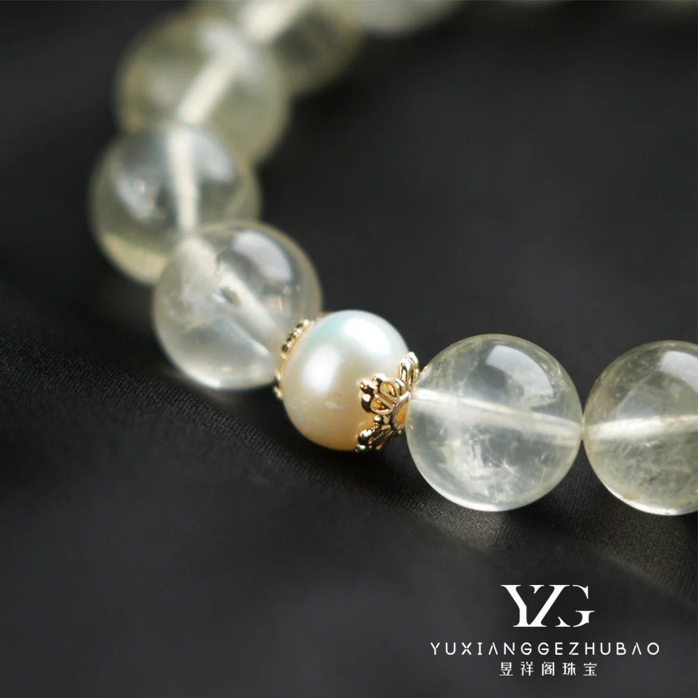 YXG Light Luxury Natural Crystal Beaded Bracelet Romantic DIY Design Lucky Crystal JewelryBracelet  For Women Engagement