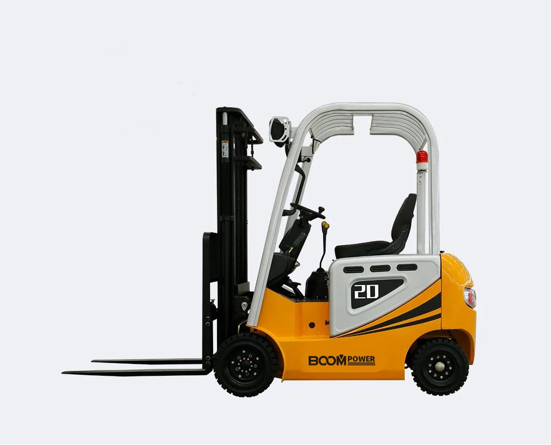 4 Wheel Machine Electric Fork Lift Stacker Truck Lifting Height 6meters