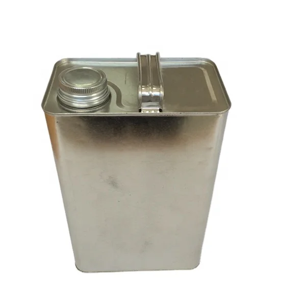 4L square engine oil can motor oil tin can with metal lids tinplate printed can manufacturer