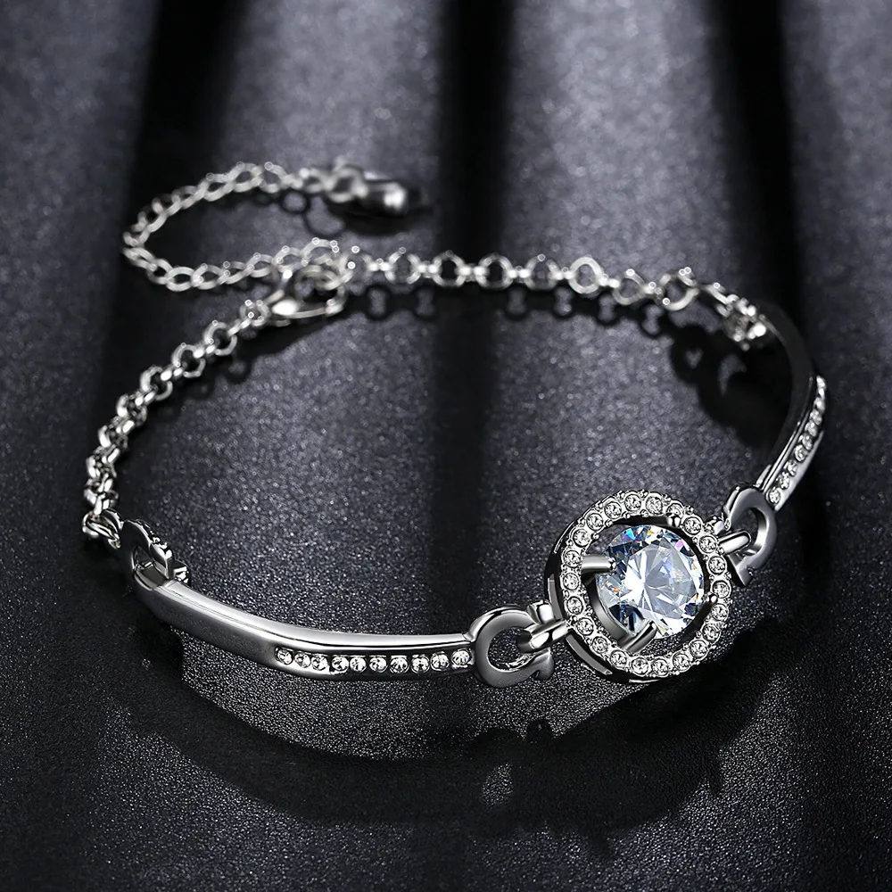  Hot sale bridal jewelry set trend Shengguang combination crown creative necklace women cubic zirconia earrings