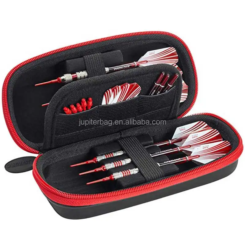 EVA hard Shell Dart travel Case organizer kit for Tips Shafts Flights with flag printing