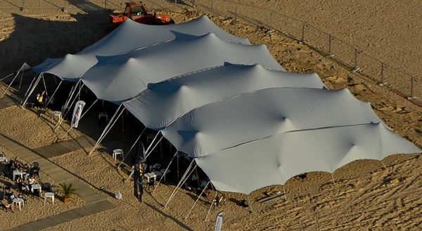 freeform bedouin stretch tent for outdoor event