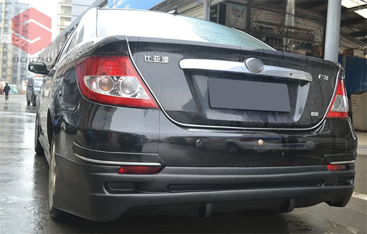 For BYD F3 body kit 2008-2013 BYD F3 Front lip bumper Rear lip Side skirt High quality PP material