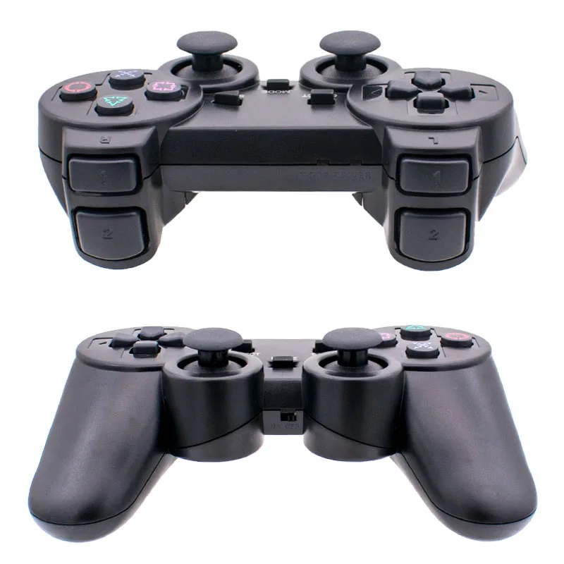 2.4G Wireless Transparent Joypad Gaming Controller with Double Vibration Feature 2nd Generation Gamepad for PS2 Games