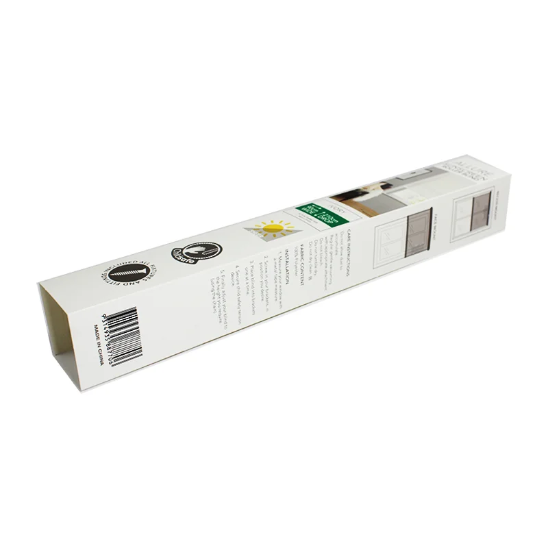 sunscreen roller blind packaging paper rectangle box custom logo design box size wholesale