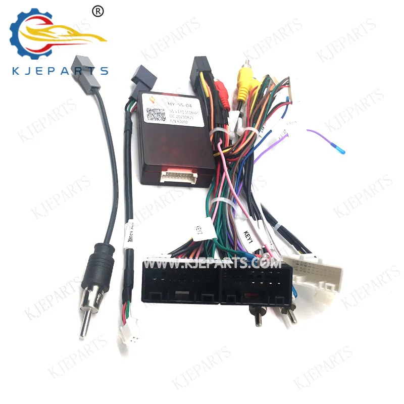 Auto Radio GPS Parts Wiring Harness Power Cable For Hyundais velosters 2021 Car Android Player