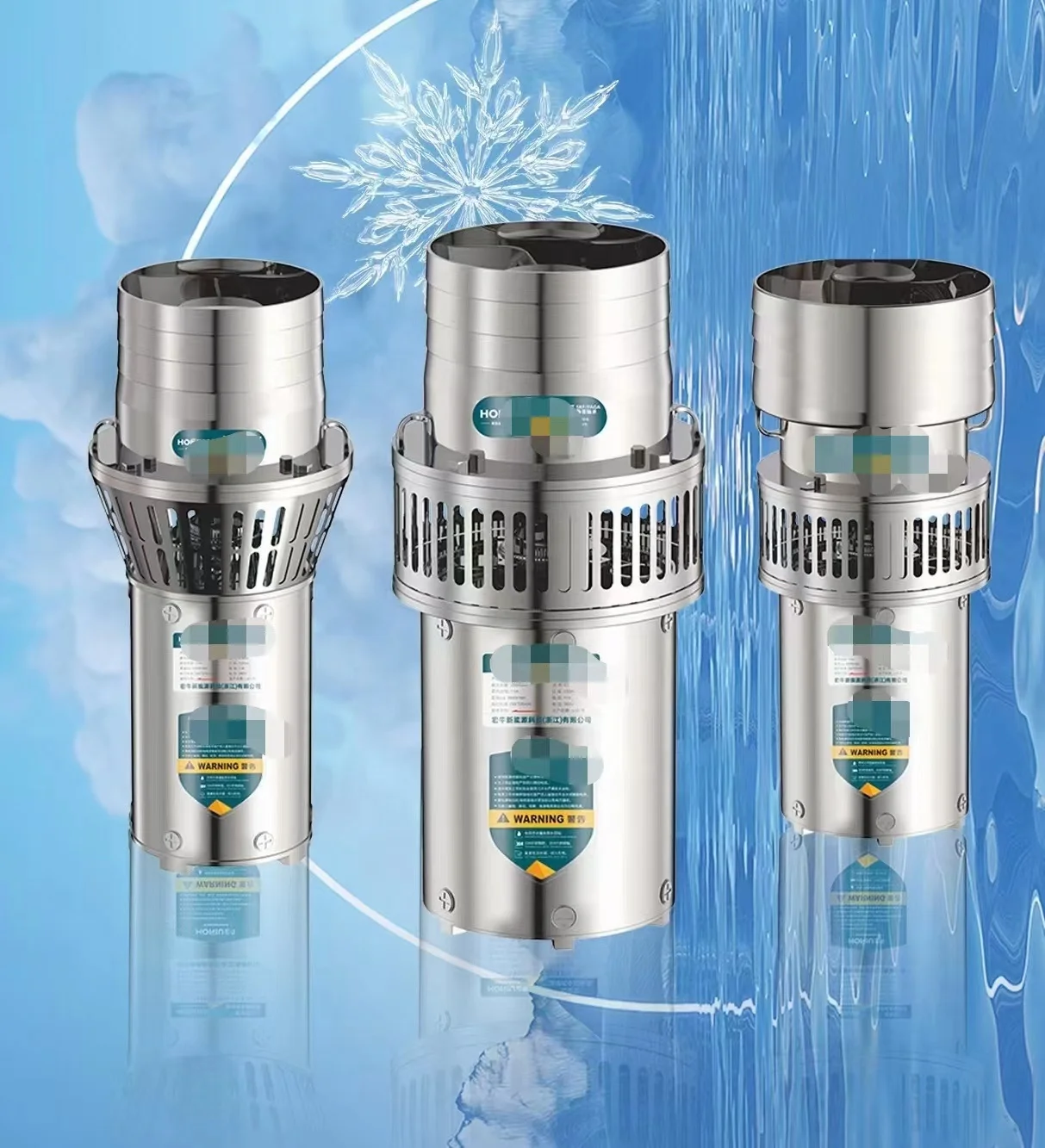High flow stainless steel submersible pump 7500W variable frequency permanent magnet irrigation high-efficiency centrifugal pump