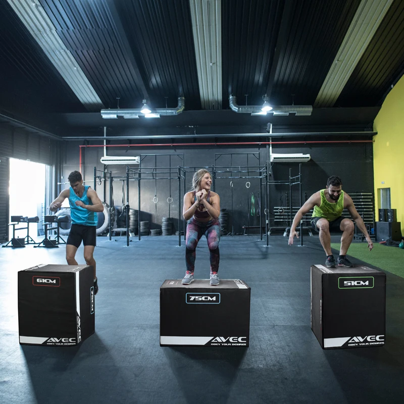 3 in 1 Soft Jumping Box Plyometric Boxes Training Plyo Box