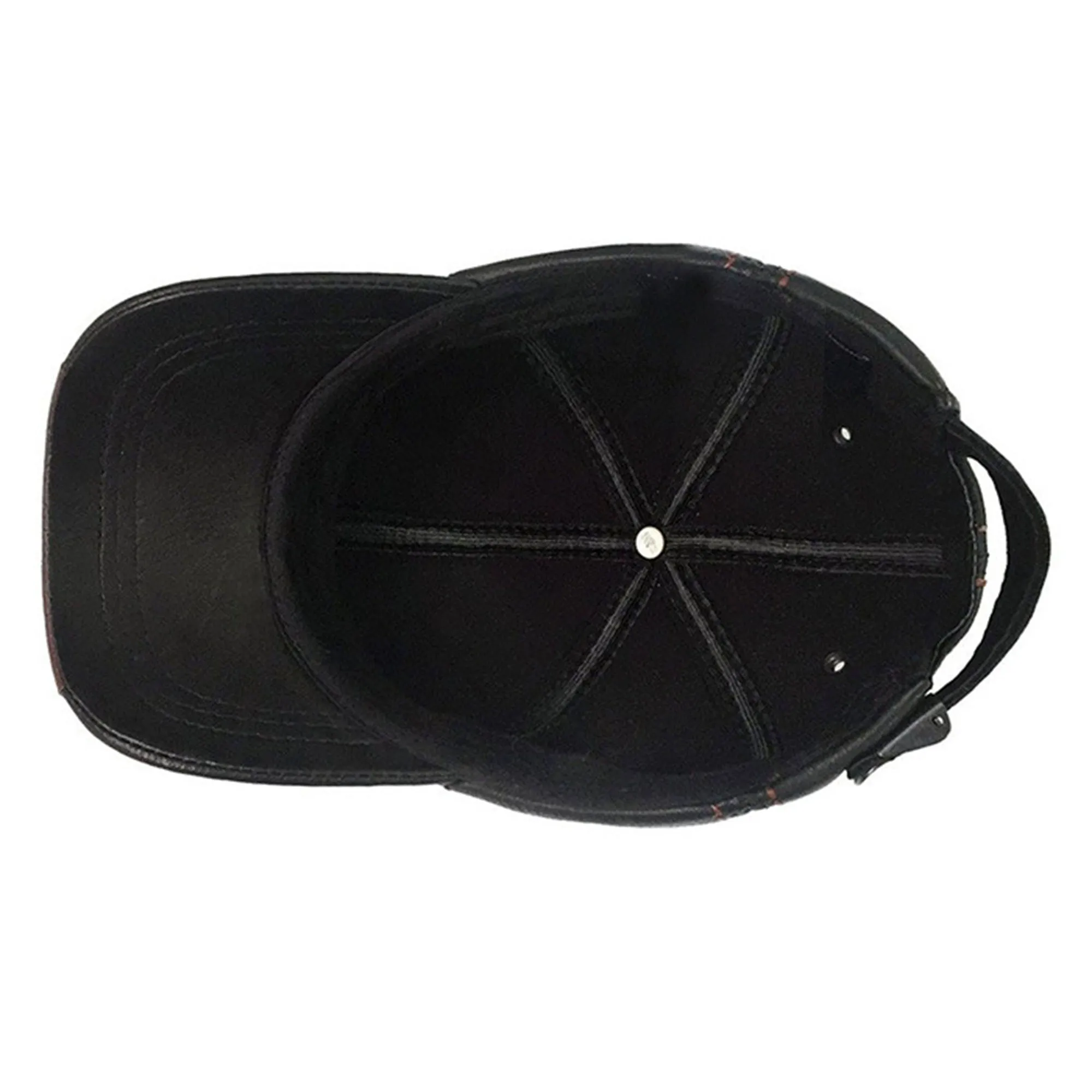 Wholesale Leather Caps Custom Black Baseball Hat with Adjustable Strap Hat Cap Sports Caps