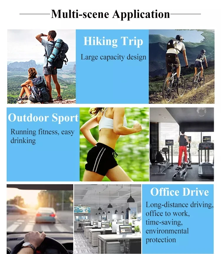 Wholesale BPA Free Light Weight Plastic Cycling Bicycle Biking Squeeze Sports Water Bottle Direct Drinking With Custom Logo