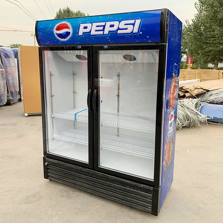 Commercial Drink Display Glass Door Fridge Soft Drink Display Refrigerator Cold Showcase Display Refrigerators For Sale