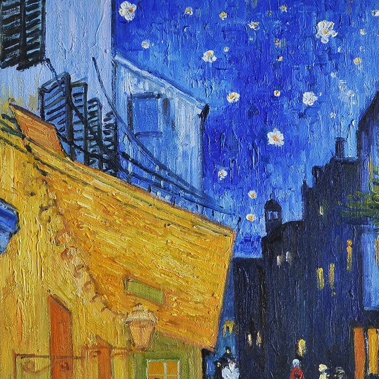 Handmade Museum Quality Cafe Terrace Wall Art Decor Old Masters Oil Painting Reproduction Canvas Painting Van Gogh
