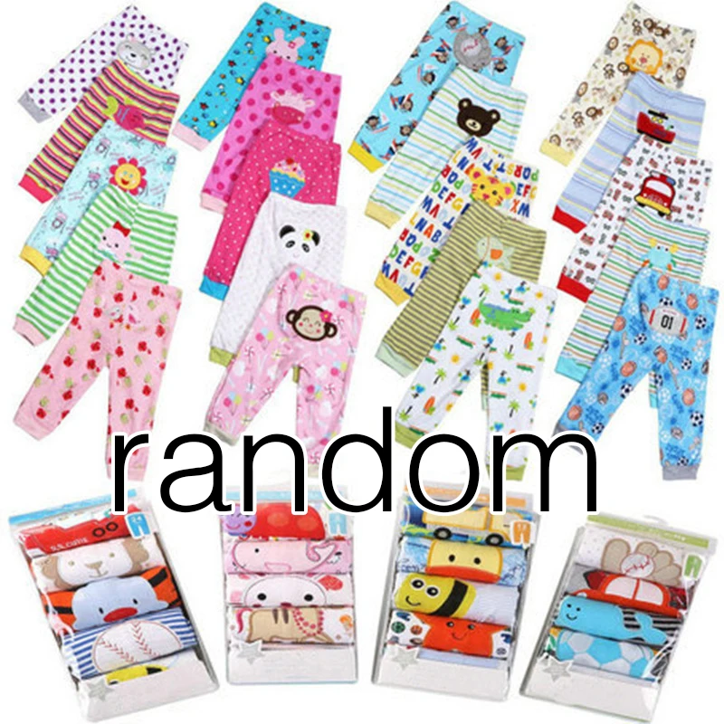 
5 pieces Cartoon cute Leggings baby PP pants 100% cotton 