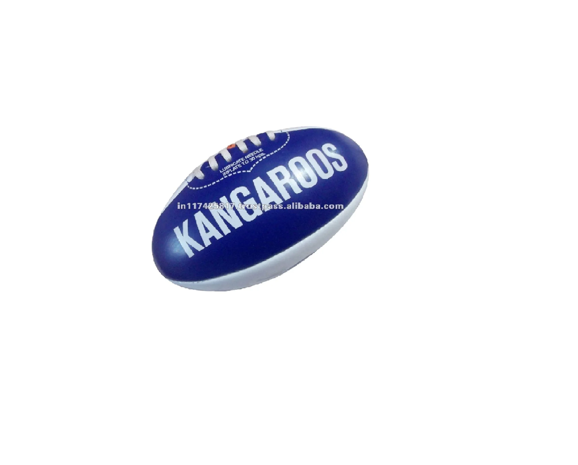 Australian rules football for training blue and white color balls rugby style balls