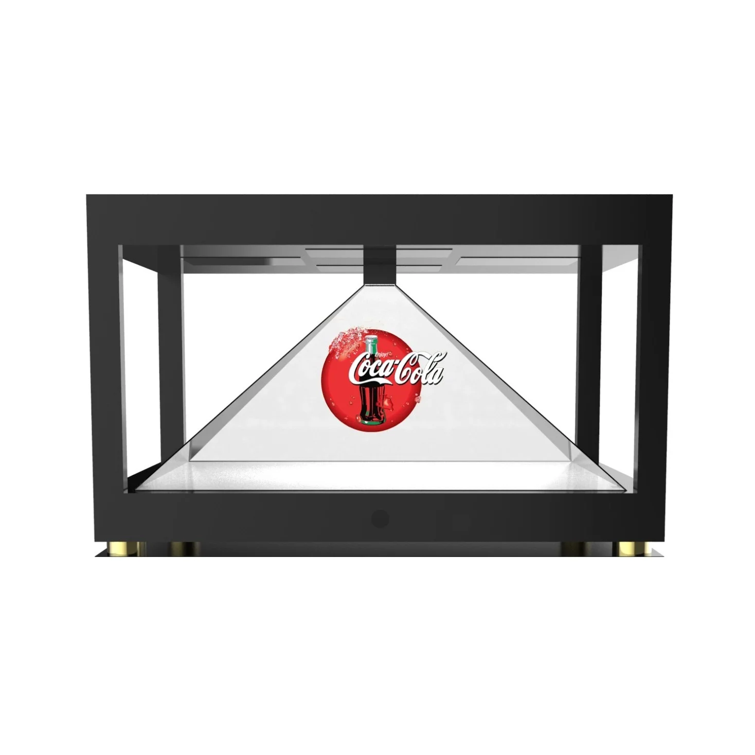 4 sided large pyramid holographic display, 3D Holographic Projection System for Shopping mall advertising