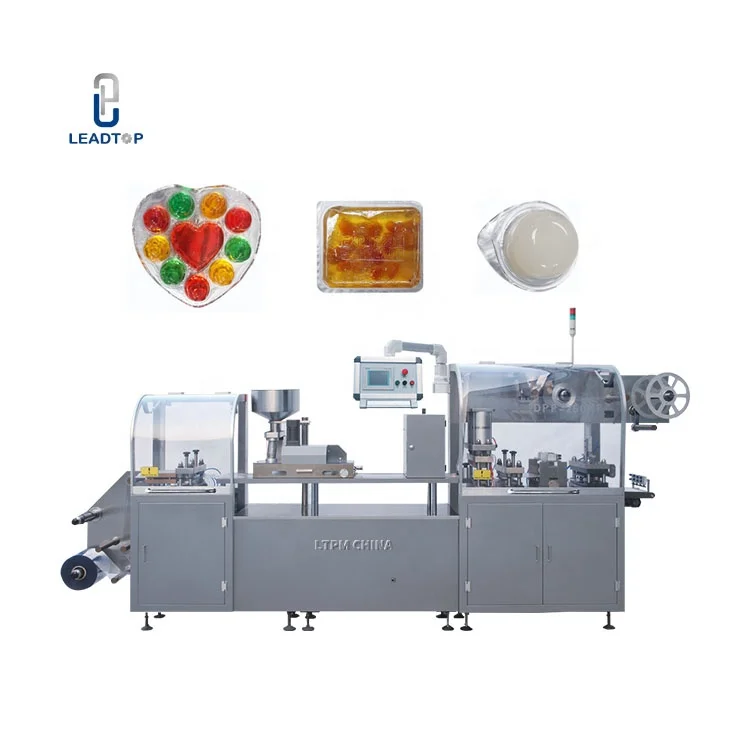 automatic All kinds of candy Snacks Jelly blister packing machine with High accuracy