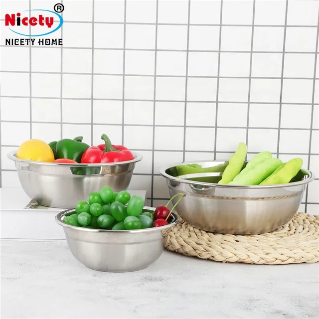 factory wholesale stainless steel fruit bowl for restaurant more size serving bowls baby bowl
