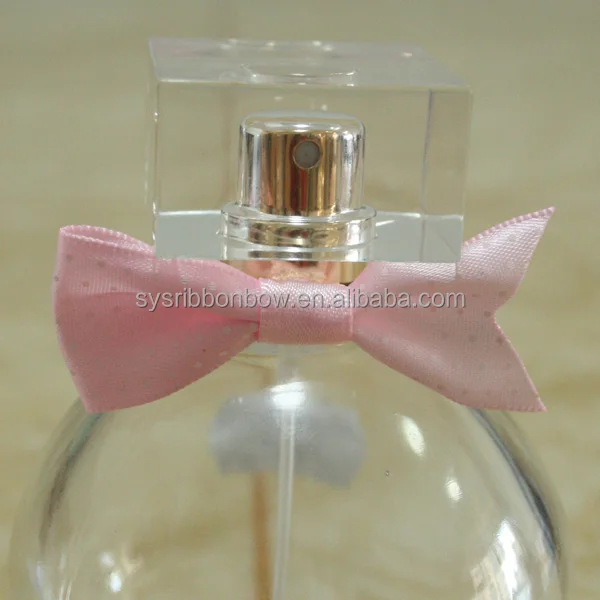 Custom Personalized Pre-Made Packaging Tie Bottle Decoration 196 Colors 100% Polyester Satin Ribbon Bow for Gift bow wrapping