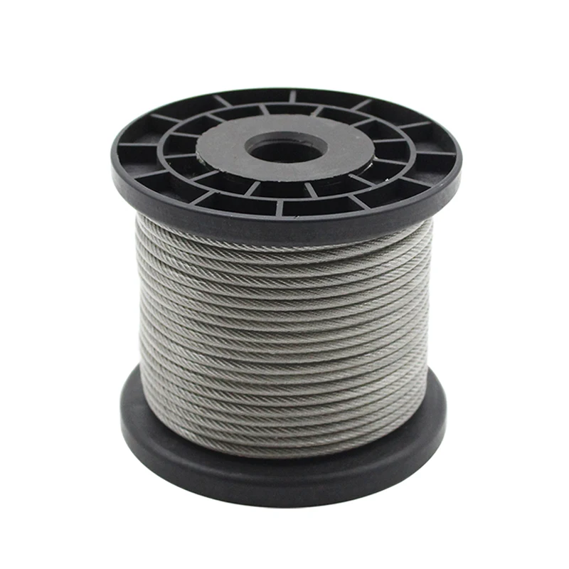 High Tension 304 316 wire rope stainless steel cable