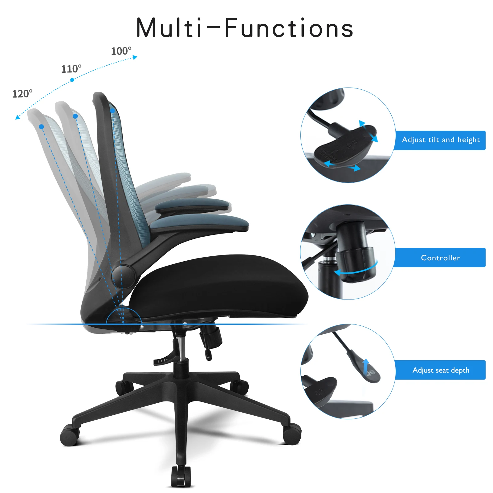 Half price free sample 2023 high-end ergonomic office comfort supervisor computer office chairs