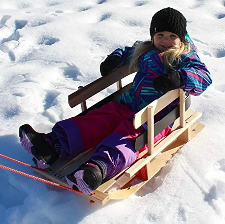 Лыжные саней фото-фон на заказ с glissi саней катание на пол Красивые Зимние фото-фон на заказ с деревянные сани