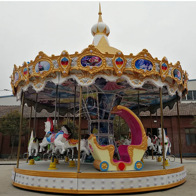 antique park carousel horse adult amusement ride for sale