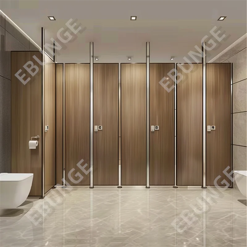 Toilet Cubicle Modular Wood Bathroom Partitions Toilet Phenolic Cubicle Compact Board