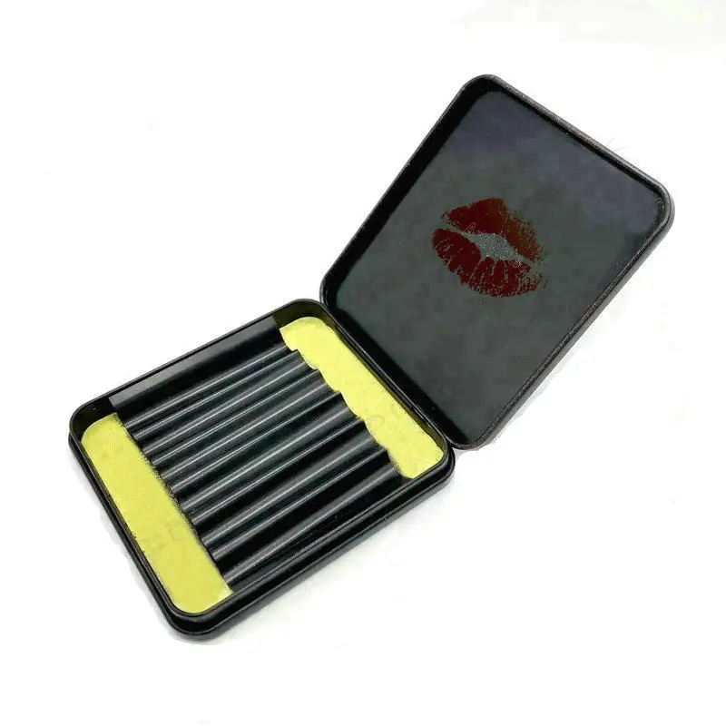 OEM/ODM Hinged Recyclable Tin Box with Metal Holder for 6 Packs Cigarettes Pre-rolls Tobacco Metal Packaging