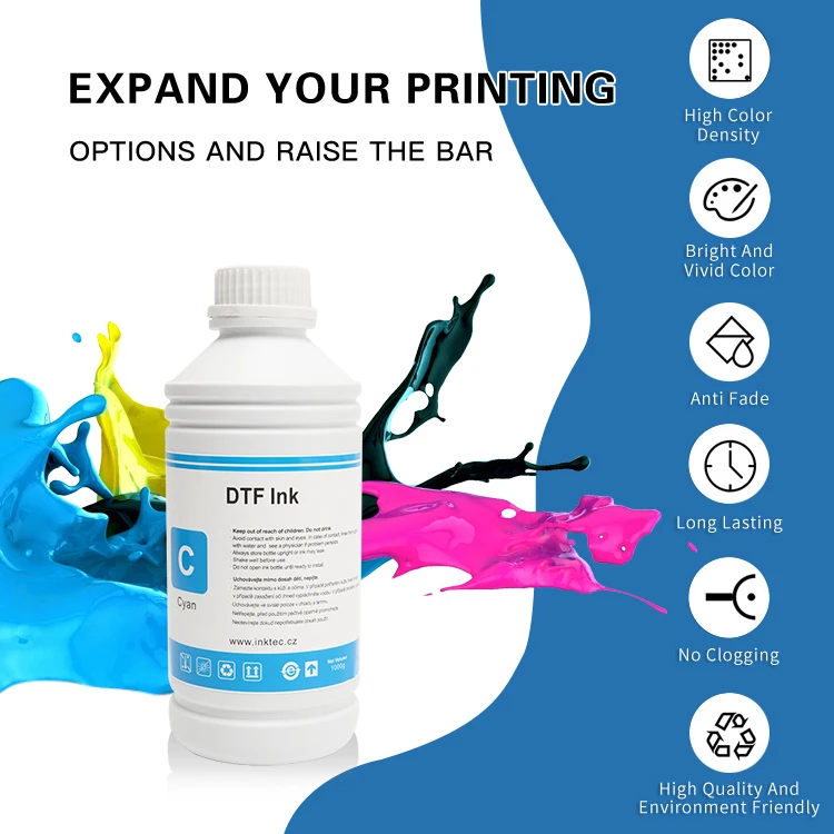 Оптовая продажа 2000 мл CMYK W белые чернила DTF для принтера Epson ET8550 XP-15000 и 8550 XP15000