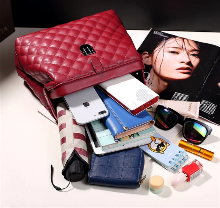 Hot sale euro america fashion latest black clip purse ladies bags handbag