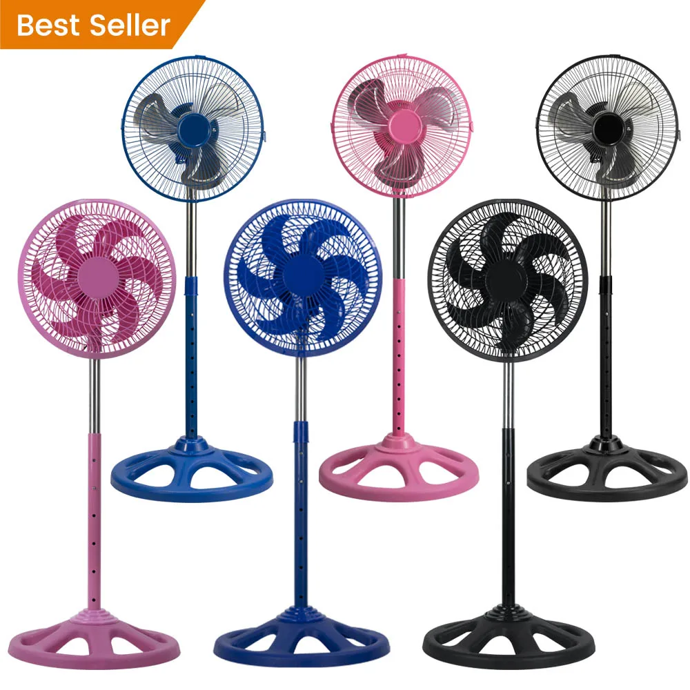 Industrial Ventilador 18 Inch Floor Oscillating Pedestal Fan Round Base Electric Stand Fan