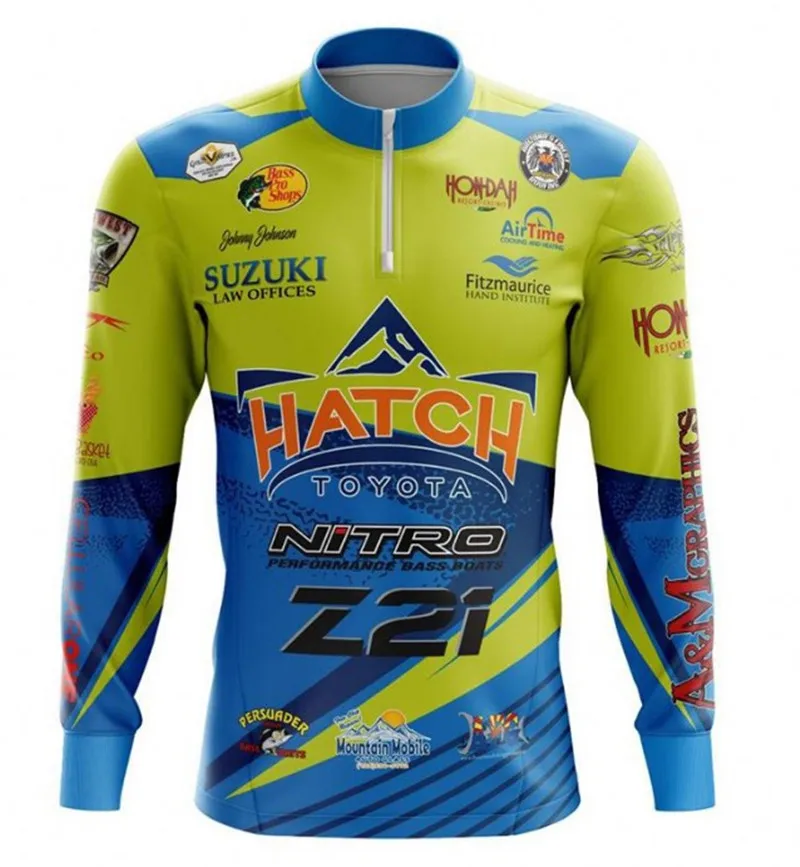 Мужская рыболовная рубашка с принтом на заказ