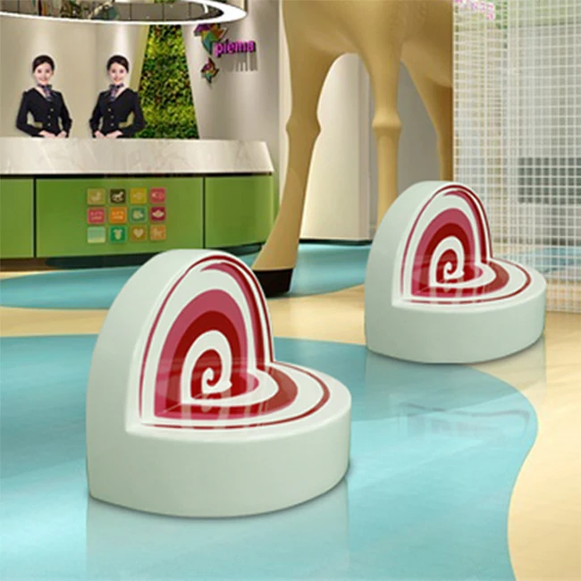 Y059 Candy chair Shopping mall public rest leisure Sweet stool commercial street sales departments art decoration candy chairs