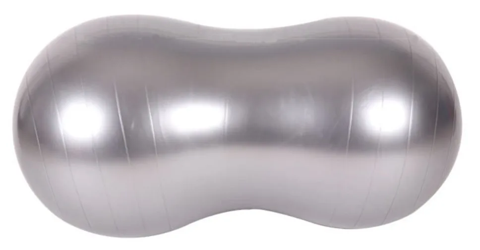 YangFit eco-friendly custom balance oval gym pvc peanut anti-burst yoga ball 45X90cm for fitness exercise