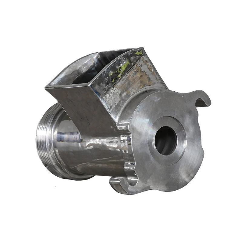 SPT OEM 316 304 stainless steel casting automatic angle meat mincers auger screw feeder