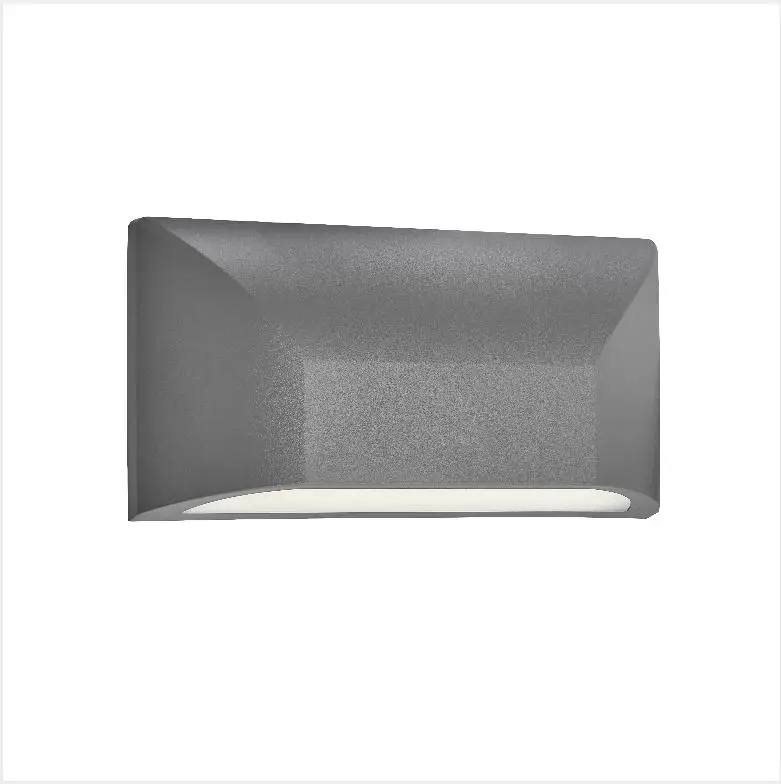 IP65 6W rating plastic PC material black outdoor surface mounted floor stair interior led wall lamp