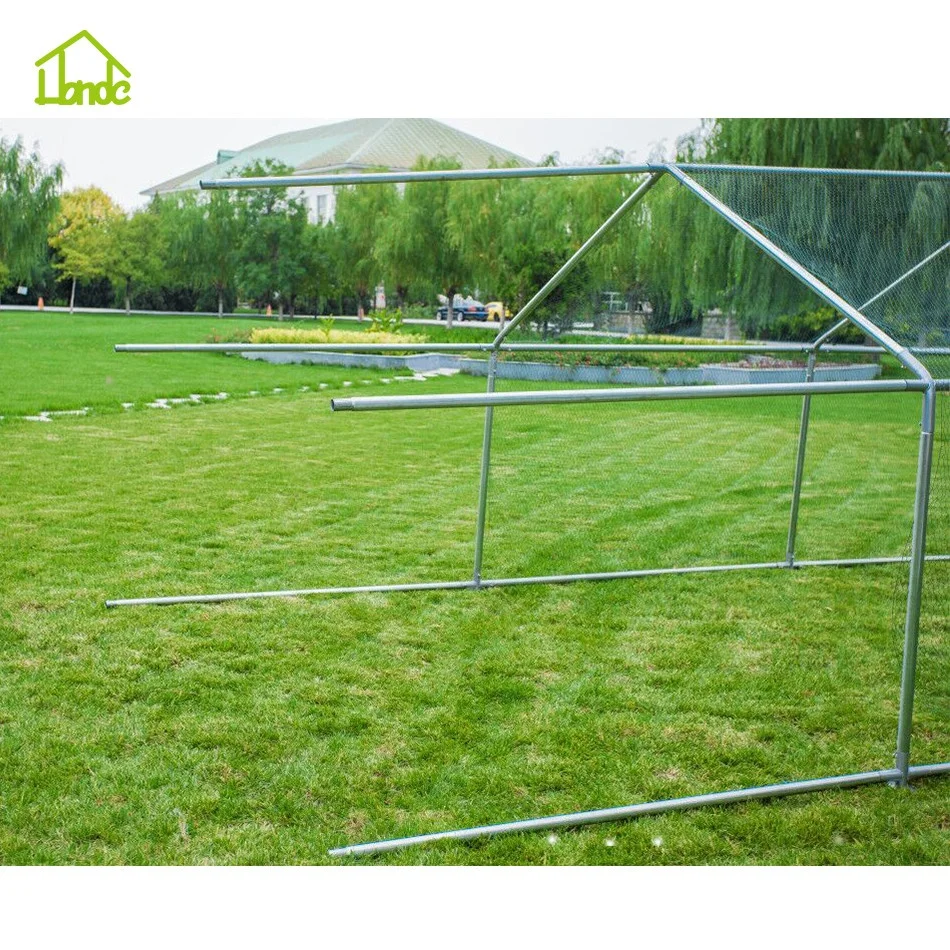 Customizable walk-in big galvanized hexagonal mesh chicken coop hen house large chicken crate