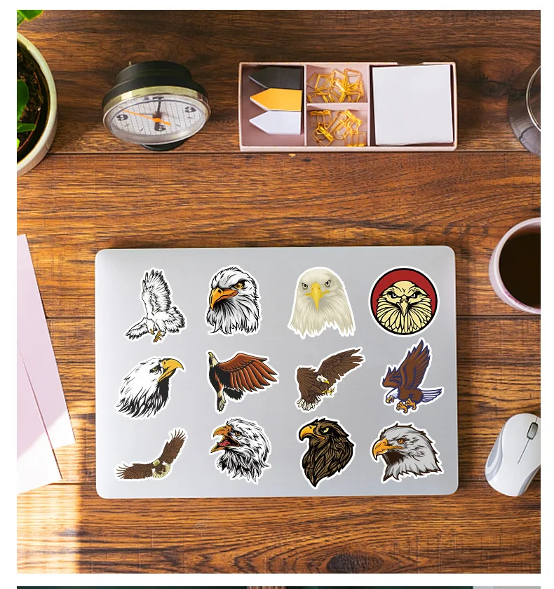 50PCS  Graffiti Sticker Car Motorcycle Bike Waterproof Eagle Skateboard Removable Label Stickers