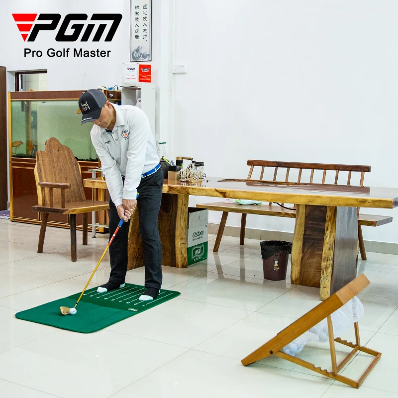 PGM DJD037 corrected standing position golf training chipping mat premium velvet golf mat for swing detection