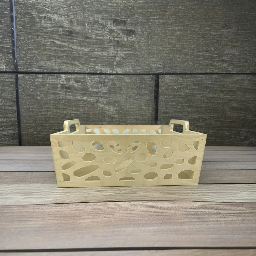 Wooden Box Home Decor Carving Folk Art Style Handmade Model  Pattern Crafts Pine MDF Gift Box