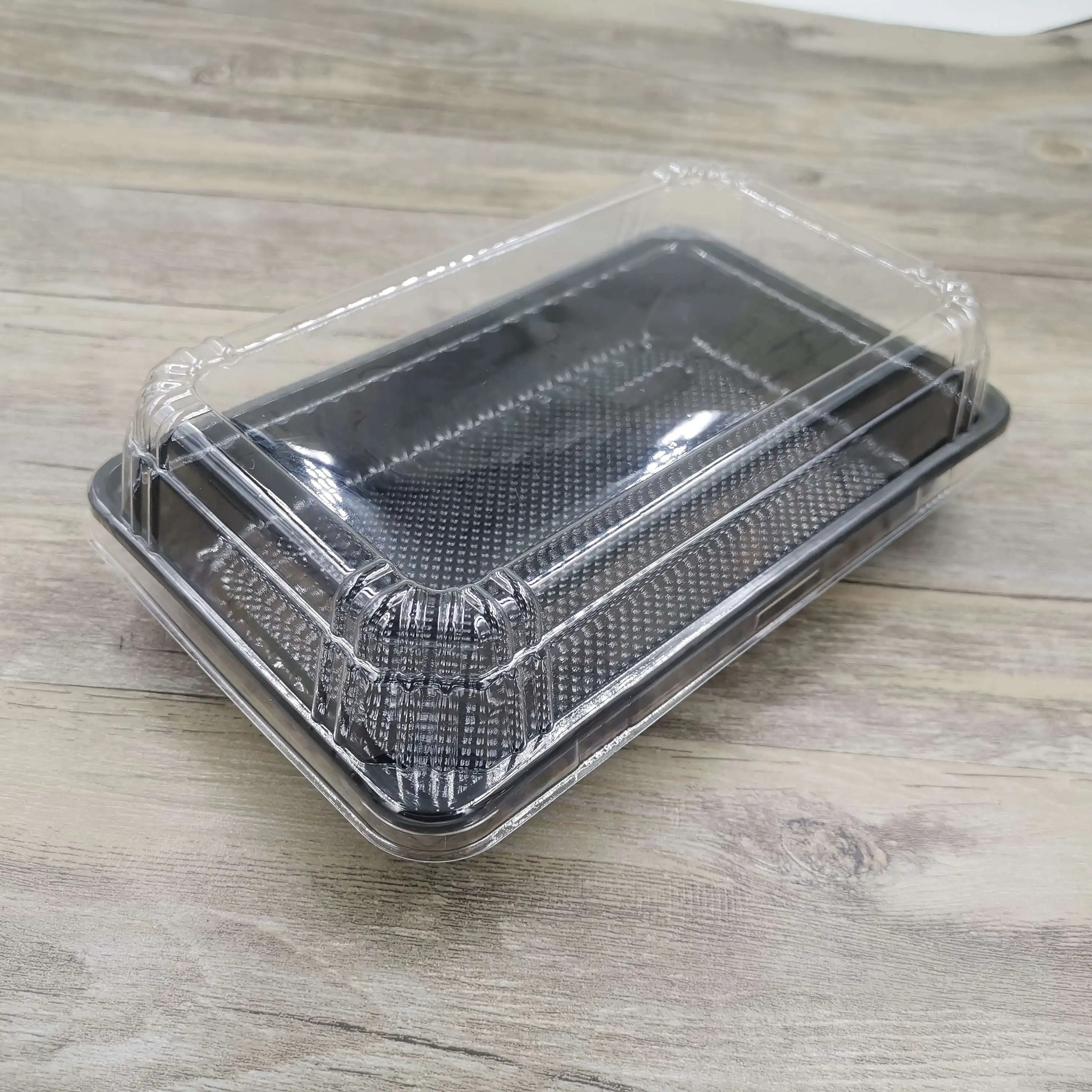 ZY004 new wholesale disposable plastic takeaway cake bread food box with clear lid