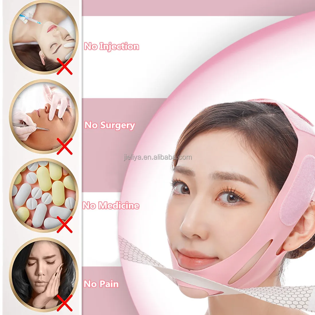 Health Double Chin Reducer, Contour Tightening and Anti-Wrinkle Face Slimmer Strap, V Line Face Slimming Strap