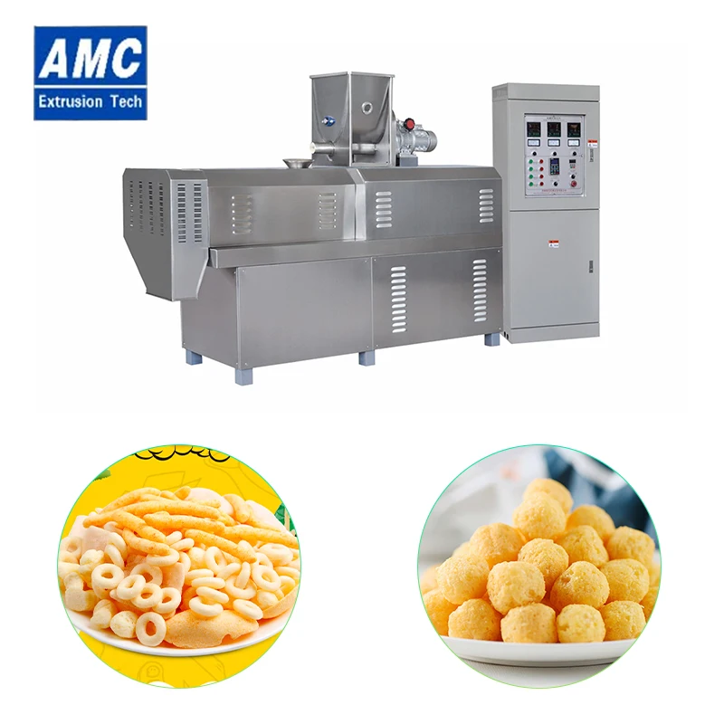Reply in 1 hour puff snack food processing machinery + zimbabwe puffed corn snacks machine