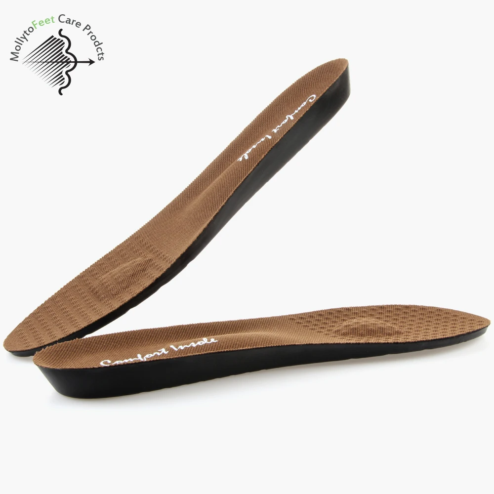 Custom invisible height increase arch support shoe insole memory foam sports pu insole